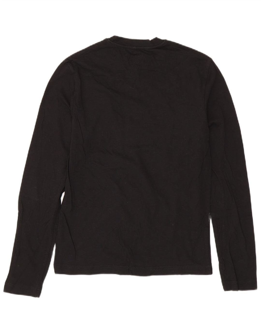 CALVIN KLEIN JEANS Haut graphique à manches longues pour homme Petit coton noir