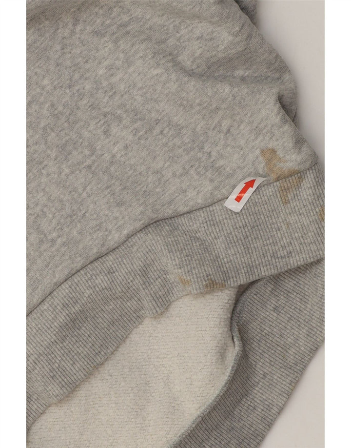 Fila Sweat-shirt surdimensionné pour femme UK 10 Petit coton moucheté gris