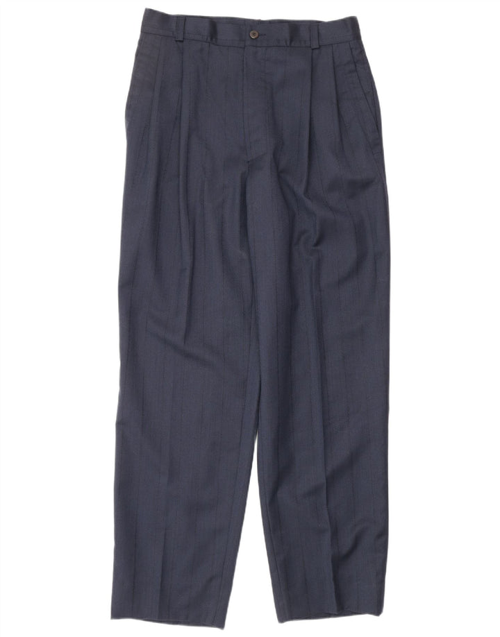 GIANNI VERSACE Costume 2 pièces pour homme UK 40 Large W30 L30 Bleu marine classique