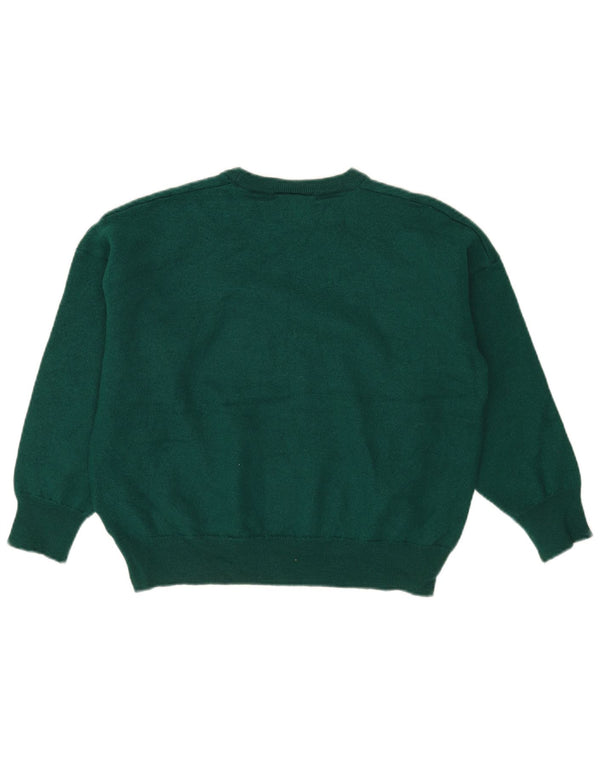Lacoste Mens Crew Neck Jumper Pull Taille 7 2XL Vert Laine Nouvelle