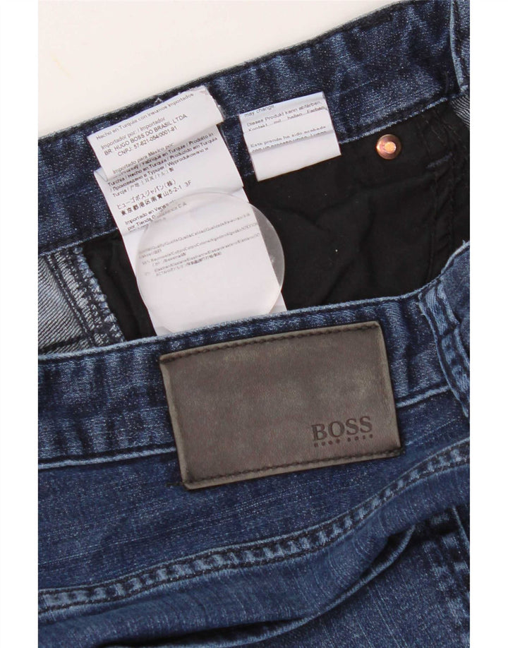 Hugo Boss Jean Slim W33 L32 Bleu Coton Homme