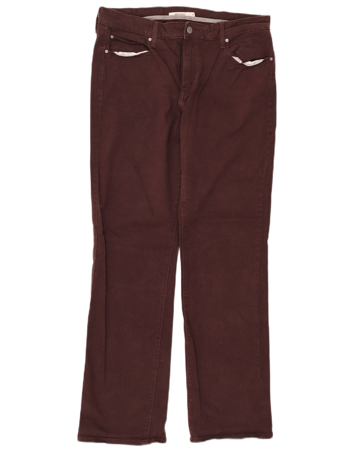 LEVI'S Jean droit 505 femme W32 L32 coton marron