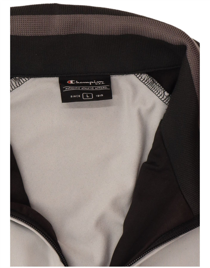 Champion Veste de survêtement pour homme Large Blanc Colourblock