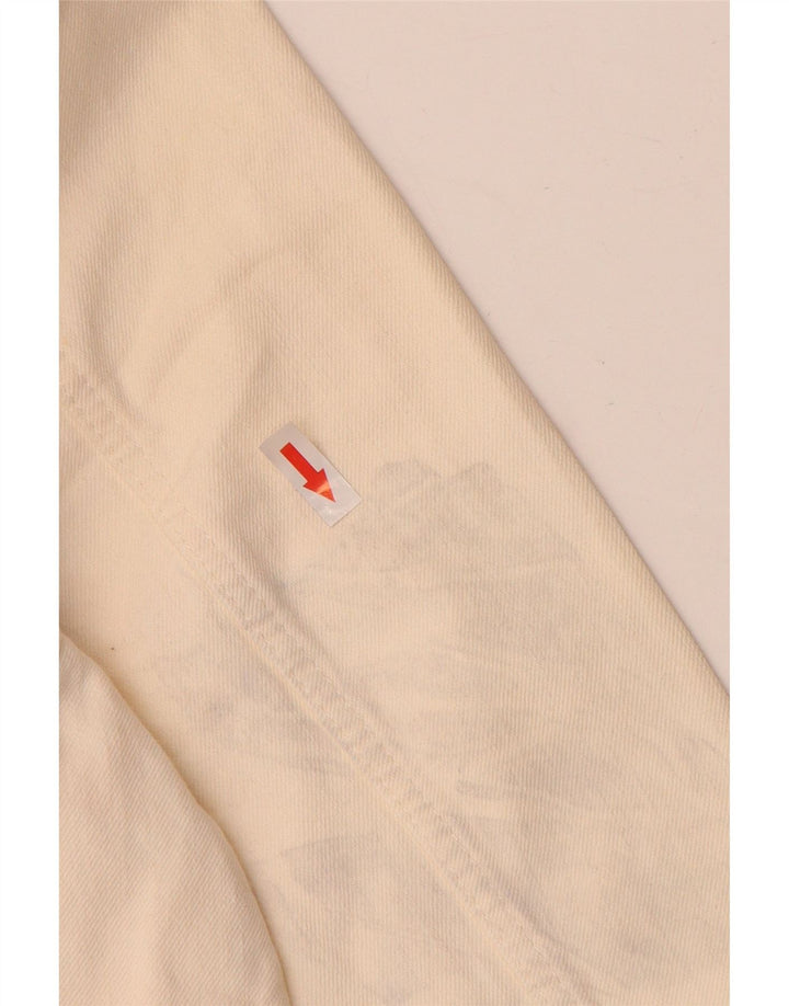 Marks & Spencer Veste en jean courte pour femme UK 16 Large en coton blanc cassé