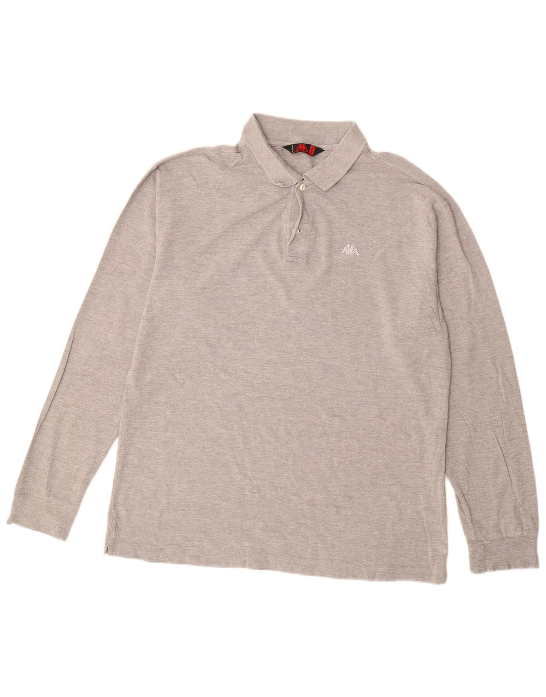Kappa Polo à manches longues homme XL gris coton