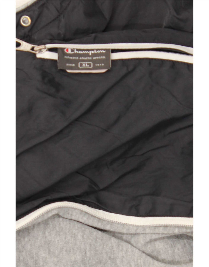 Champion Pull à capuche zippé pour homme XL Gris