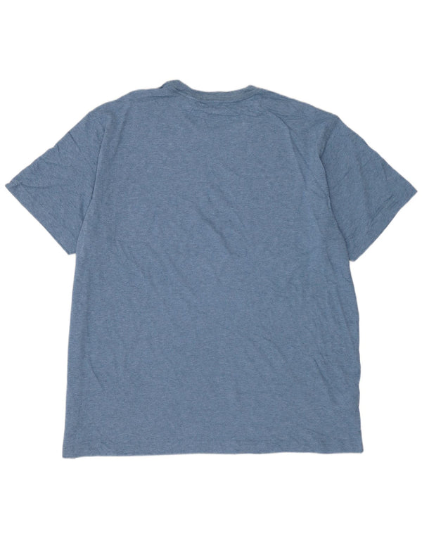 EDDIE BAUER T-Shirt Homme Top XL Bleu Coton