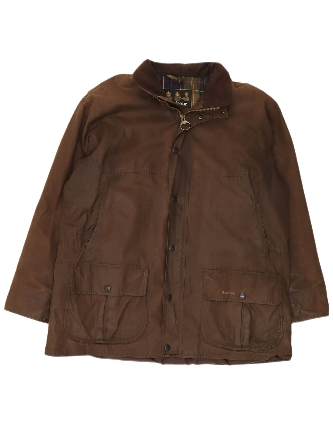BARBOUR Veste ample en coton ciré pour homme UK 42 XL Marron Polyuréthane