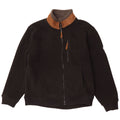 Atlas For Men Veste polaire pour homme Large Noir Colorblock Polyester