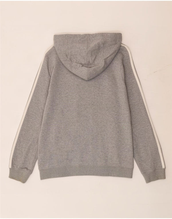 Adidas Pull à capuche graphique pour femme UK 10 Petit coton gris