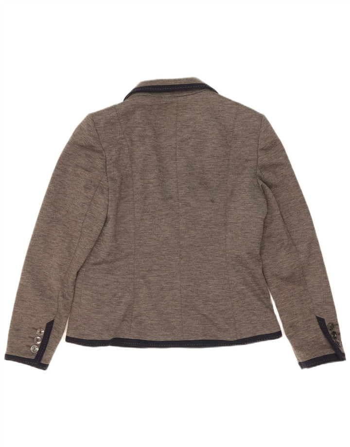 Marks & Spencer Veste blazer autographe à 2 boutons pour femme UK 12 Gris moyen