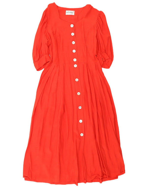 Petressa Robe longue à manches courtes pour femme IT 42 Orange moyen