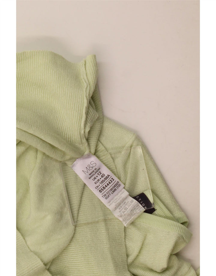 Marks & Spencer Cardigan pour femme en viscose vert moyen UK 42