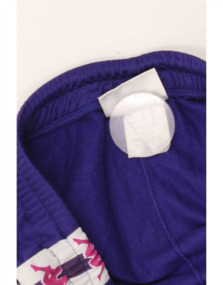 Kappa Mens Graphic Sport Shorts Large Purple Colourblock Polyester