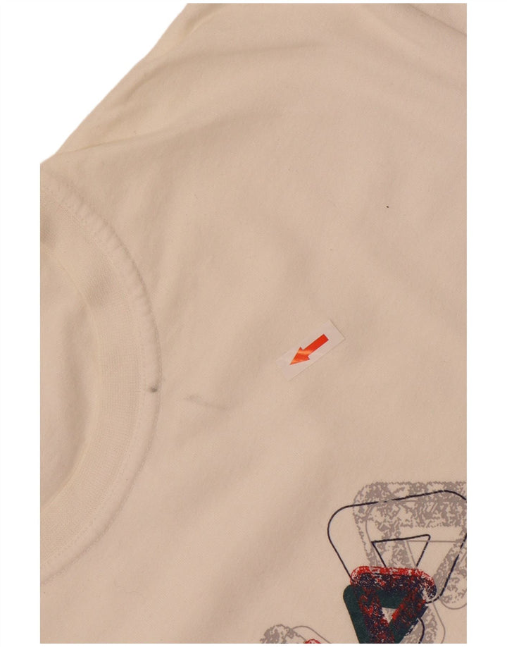 Fila T-Shirt Graphique Homme Blanc Moyen