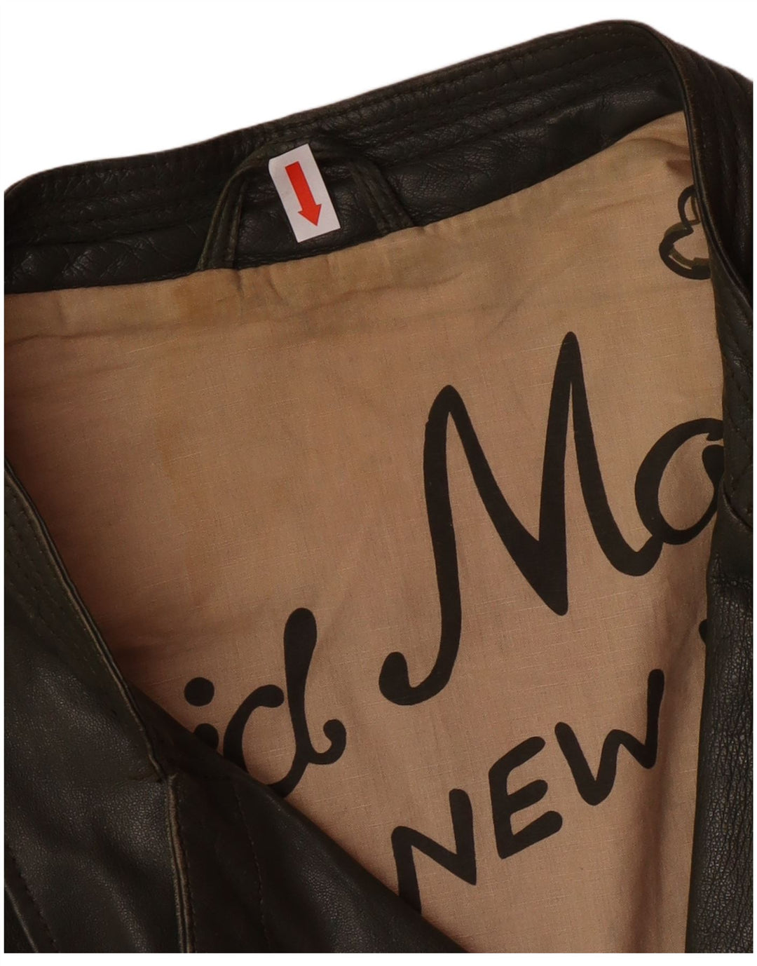 DAVID MOORE Veste de motard courte pour femme UK 16 Grand cuir colorblock vert