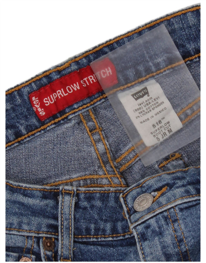 Levi's Jean Bootcut Super Low Femme US 5 Medium W30 L31 Bleu Coton