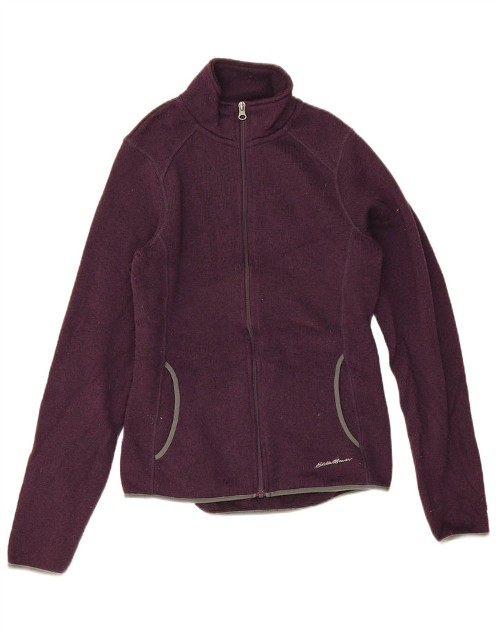 Eddie Bauer Veste de survêtement pour femme UK 10 Petit Violet Moucheté