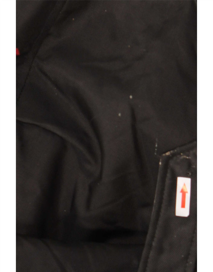 vintage Mens Loose Fit Utility Jacket UK 38 Moyen Noir Polyamide