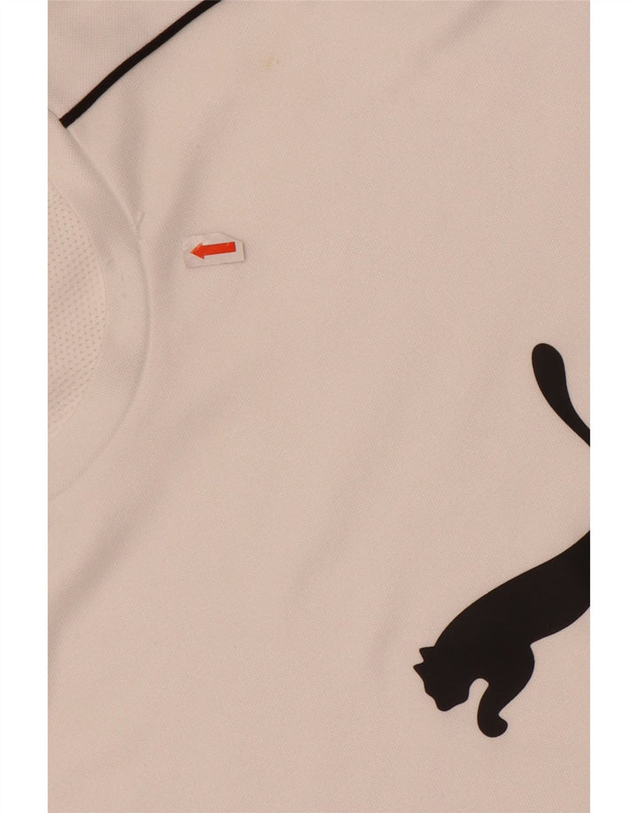 Puma T-Shirt Graphique Homme Blanc Moyen Polyester
