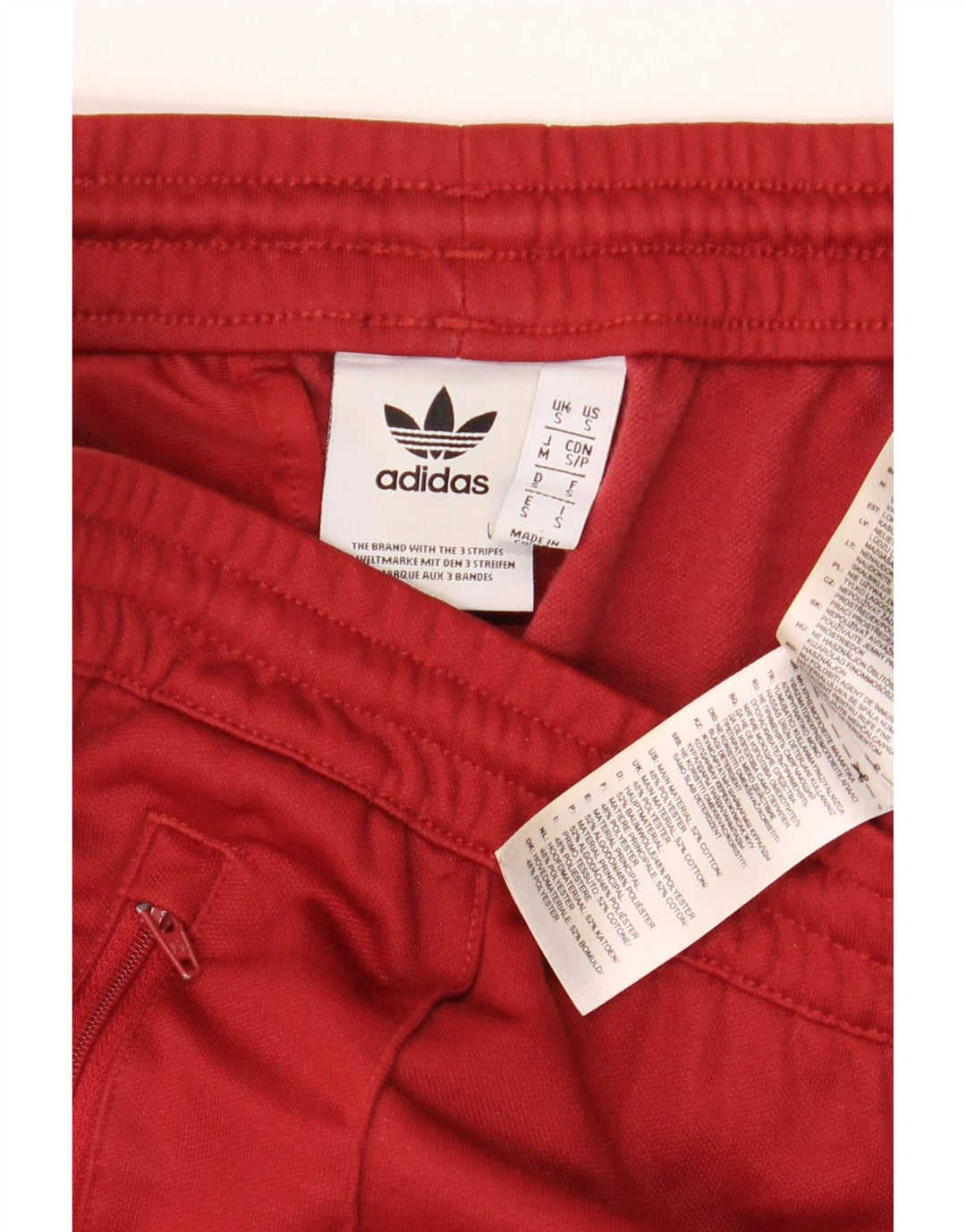 Adidas Pantalon de survêtement pour homme Petit coton rouge