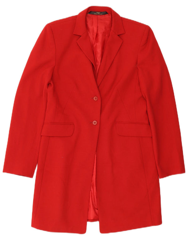 Marks & Spencer Veste blazer longue St. Michael pour femme UK 8 Small Rouge