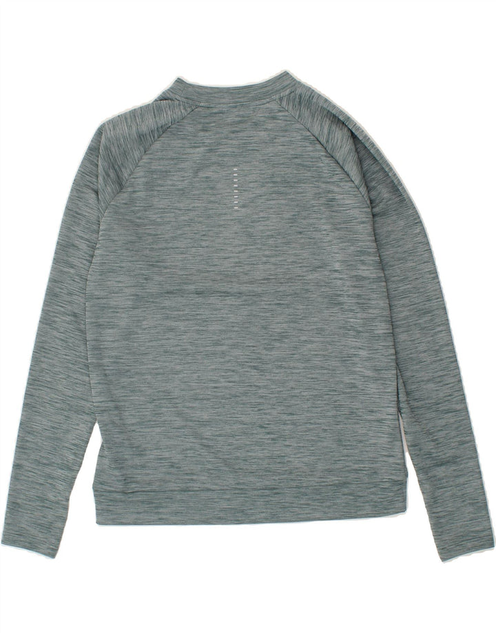NIKE Womens Dri Fit Oversized Sweatshirt Jumper UK 10 Small Green Flecked Vintage Nike and Second-Hand Nike from Messina Hembry 