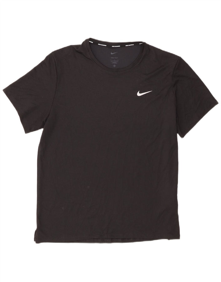 Nike Hommes Dri Fit T-Shirt Haut Large Noir Polyester