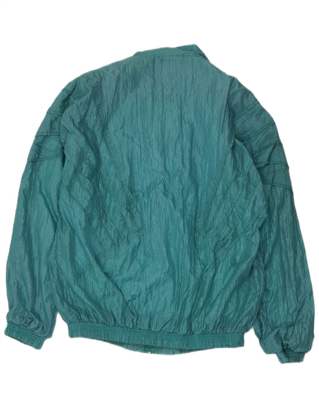 vintage Mens Survêtement Top Veste 2XL Vert Nylon