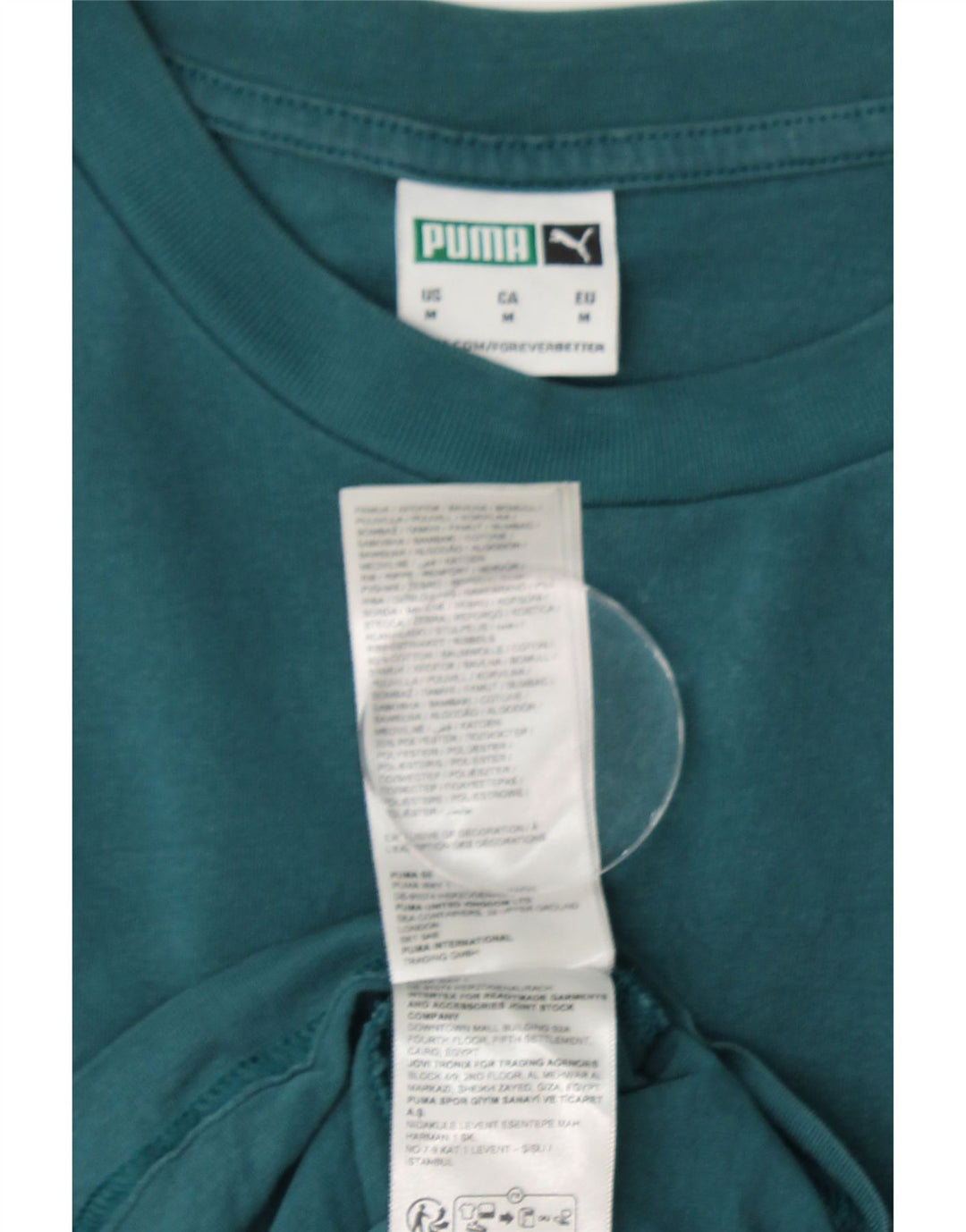 PUMA T-Shirt Graphique Homme Vert Moyen Coton