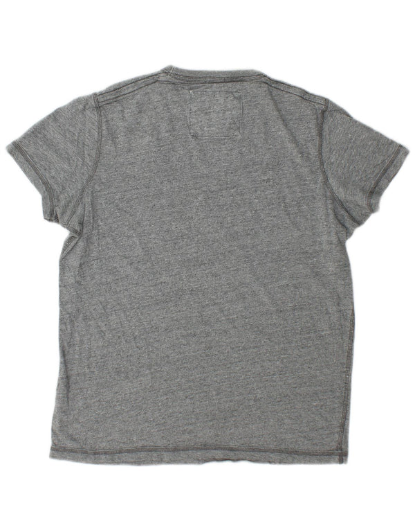 Abercrombie & Fitch T-shirt graphique pour homme en coton gris moyen