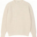 Zara Pull à col rond pour homme en polyester blanc moyen