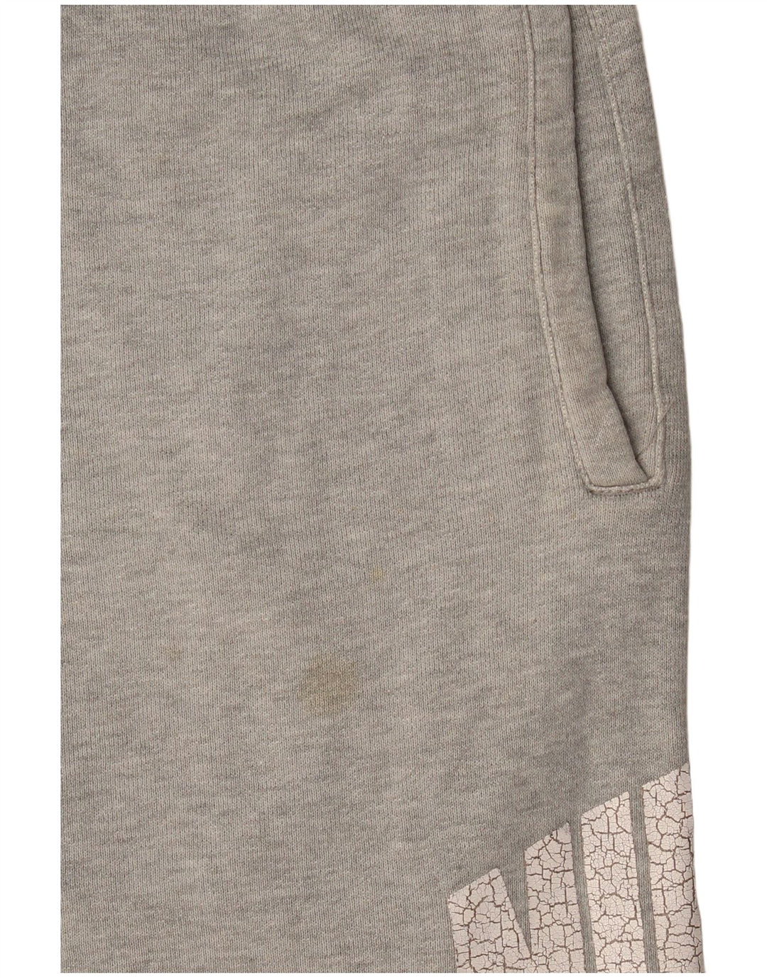Nike Short de sport graphique en coton gris moyen pour homme