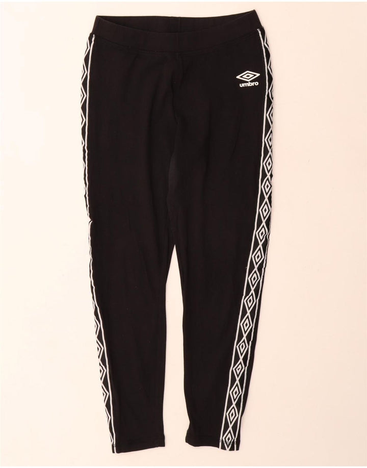 Umbro Leggings graphiques pour femmes UK 42 coton noir moyen