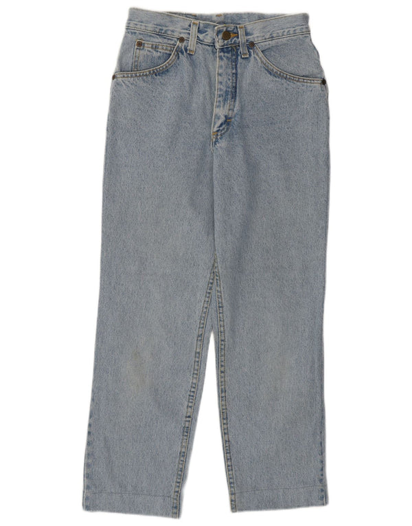 Lee Jean court taille haute pour femme US 14 Large W28 L26 Bleu Coton