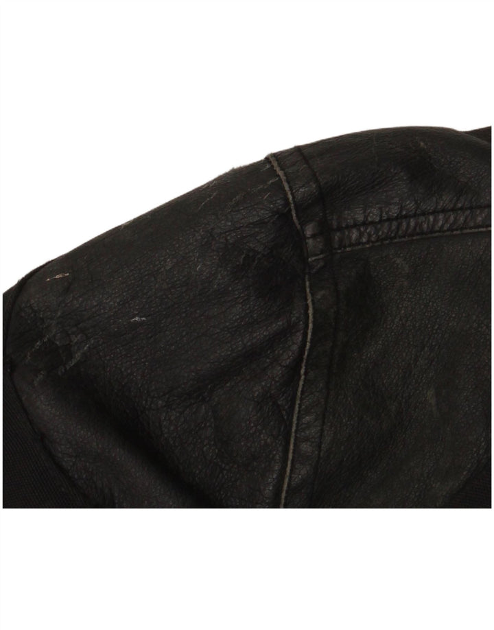 Master Veste de motard graphique pour homme UK 40 Large Noir Nylon