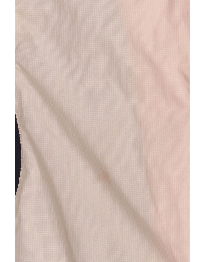 Weird Fish Veste coupe-vent à capuche pour femme UK 14 Large Blanc Colorblock