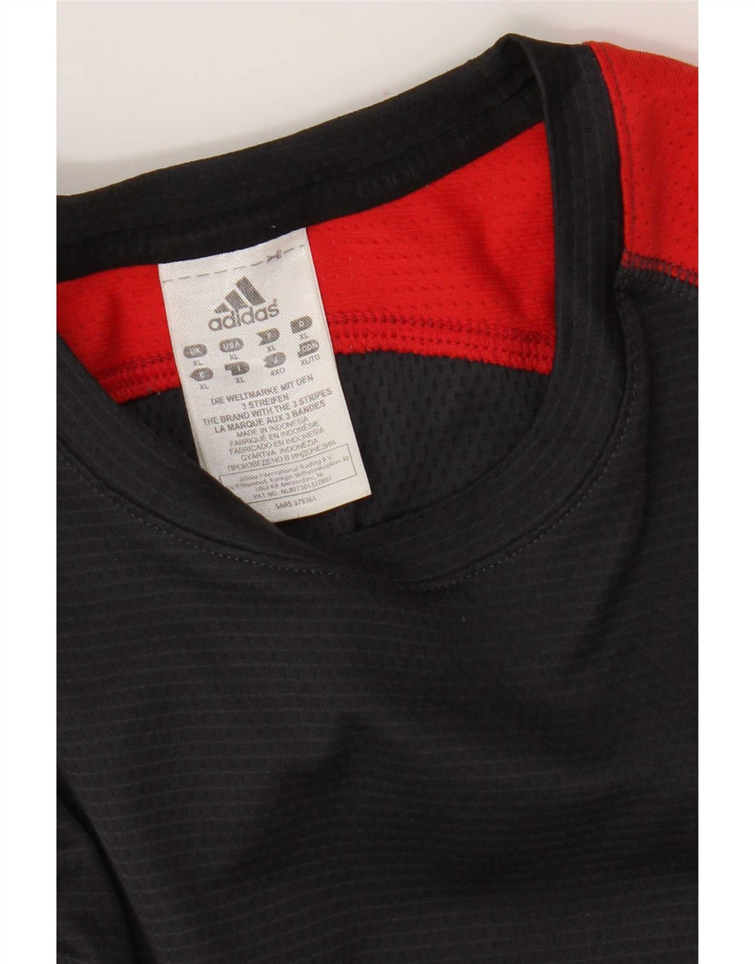 Adidas Haut à manches longues pour homme XL Gris Colorblock Polyester