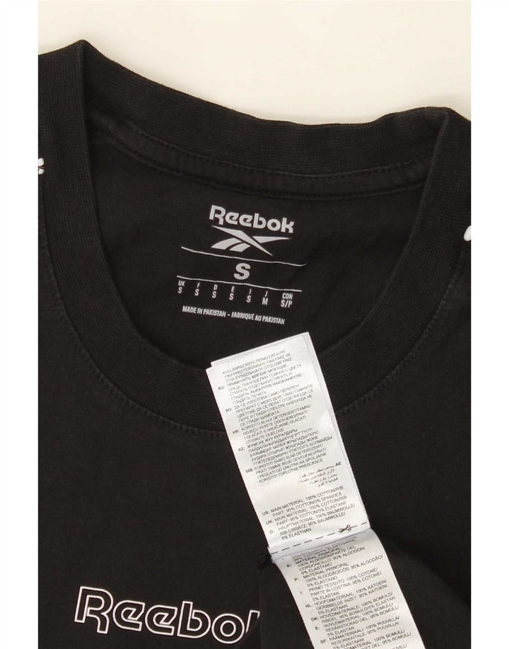 Reebok T-Shirt Homme Haut Petit Noir Coton