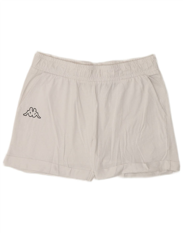 Kappa Short de sport pour femme UK 14 Large Blanc
