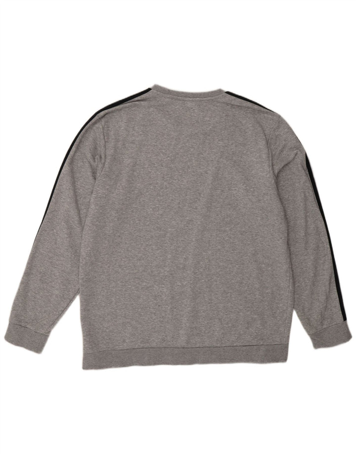 Adidas Sweatshirt Jumper XL Gris Moucheté Coton