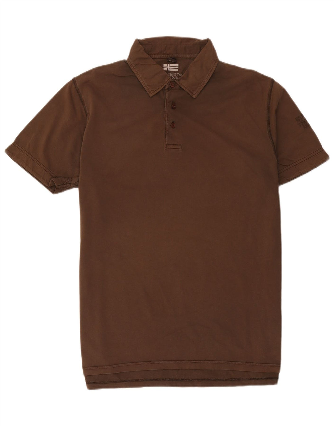 Napapijri Polo Homme Large Marron Coton