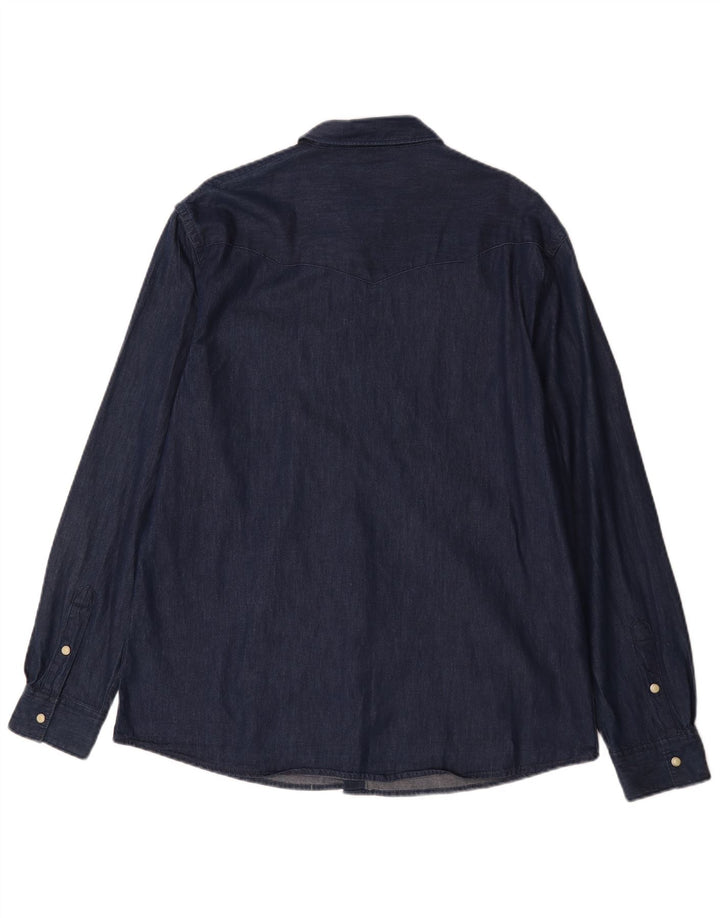 Wrangler Chemise en Jean Regular Fit XL Bleu Marine Coton