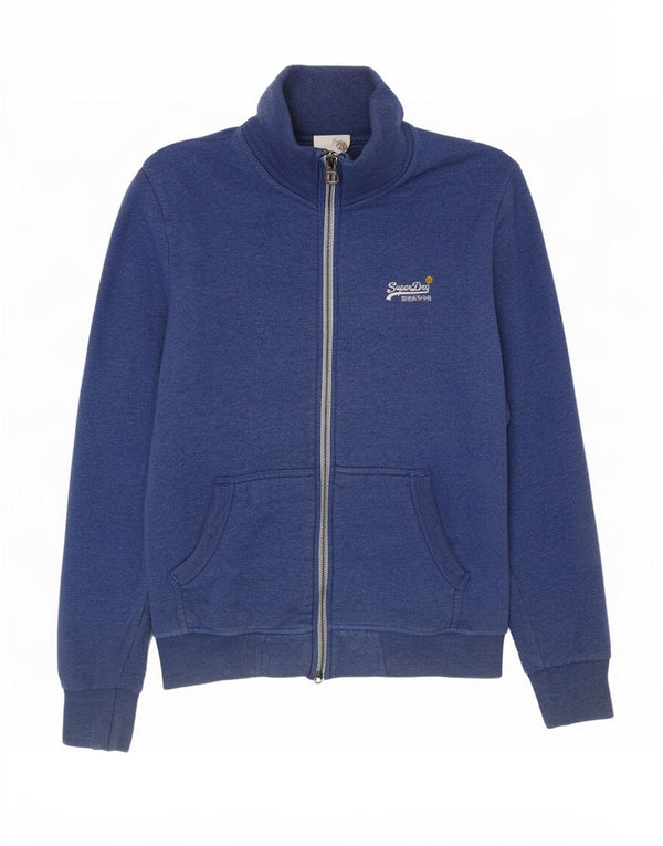 Superdry Veste de survêtement pour homme Petit Bleu Coton