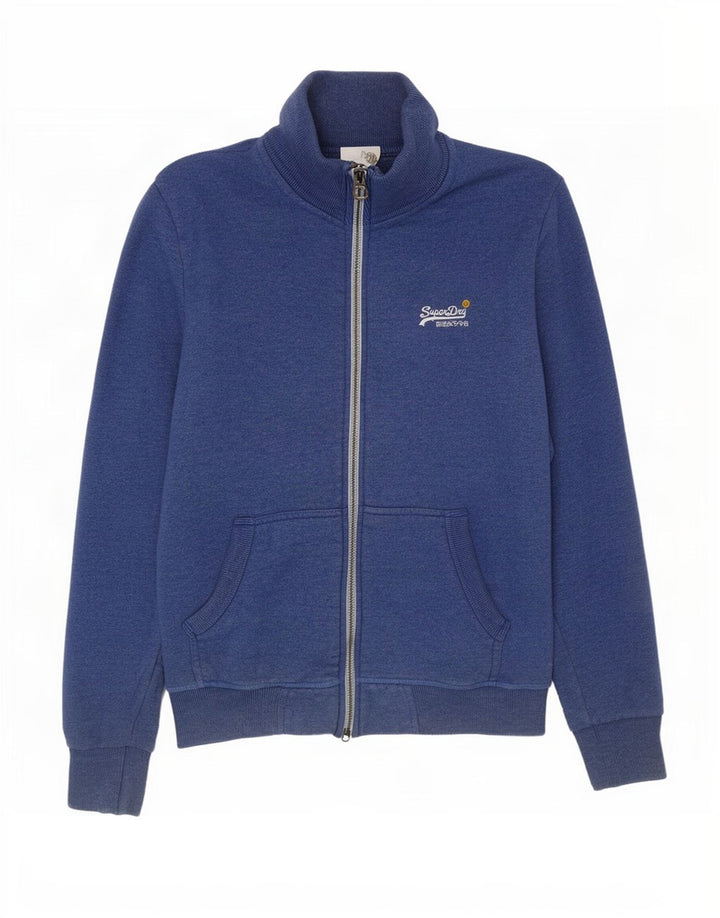 Superdry Veste de survêtement pour homme Petit Bleu Coton