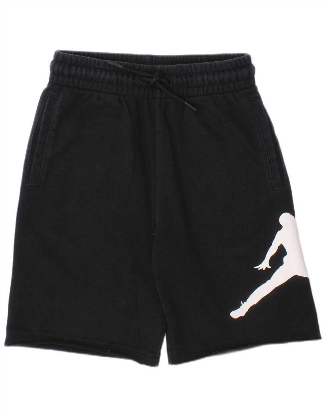 JORDAN Short de sport graphique pour garçon 8-9 ans Petit coton noir