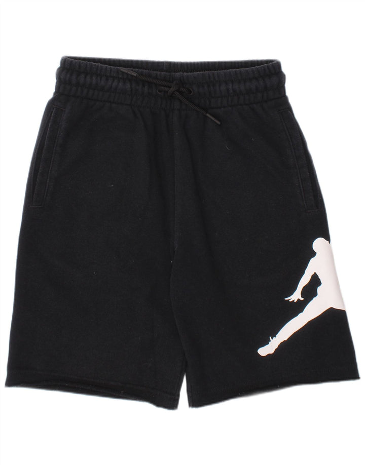 JORDAN Short de sport graphique pour garçon 8-9 ans Petit coton noir