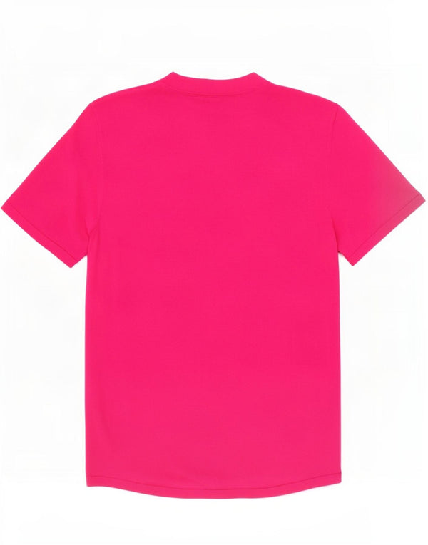Zara T-Shirt Femme Top UK 12 Viscose Rose Moyen