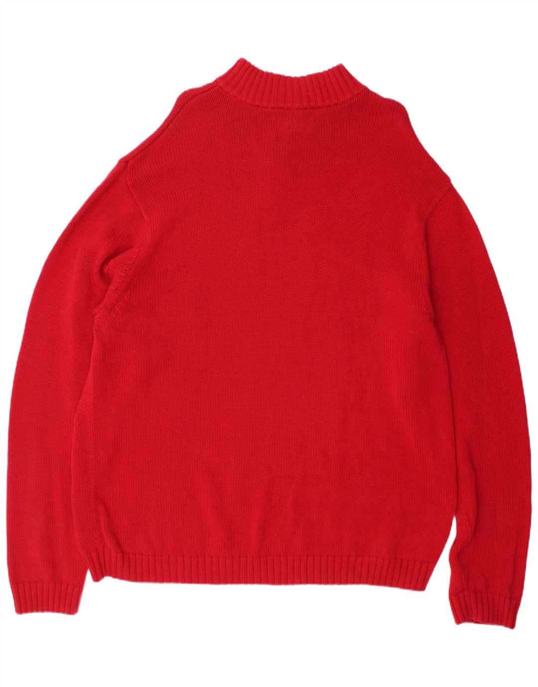 Chaps Pull col zippé pour homme 2XL Rouge Coton