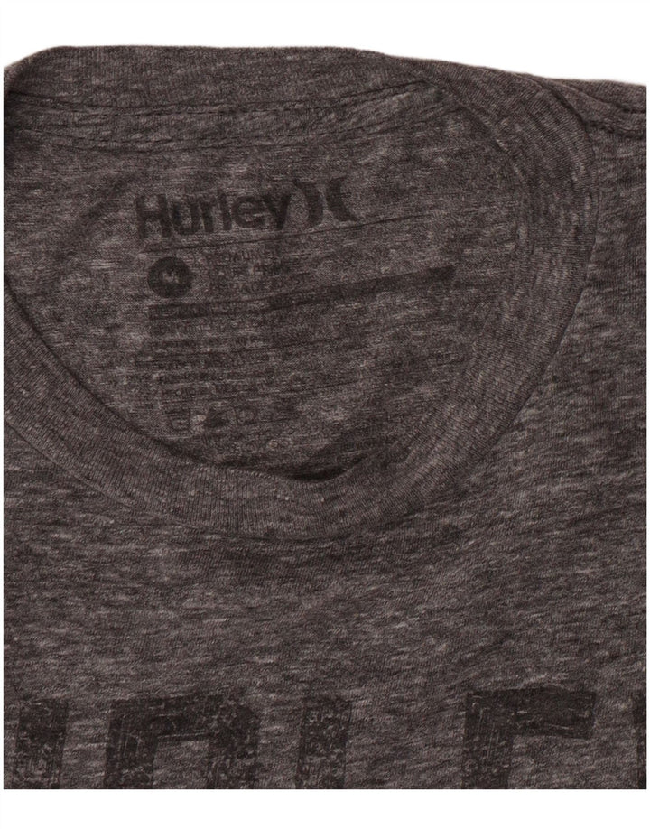 Hurley T-Shirt Regular Fit Graphique Homme Gris Moyen